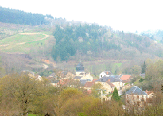 Arronnes vue de la route de Ferri&egrave;res